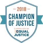 2018 Champion of Justice Logo